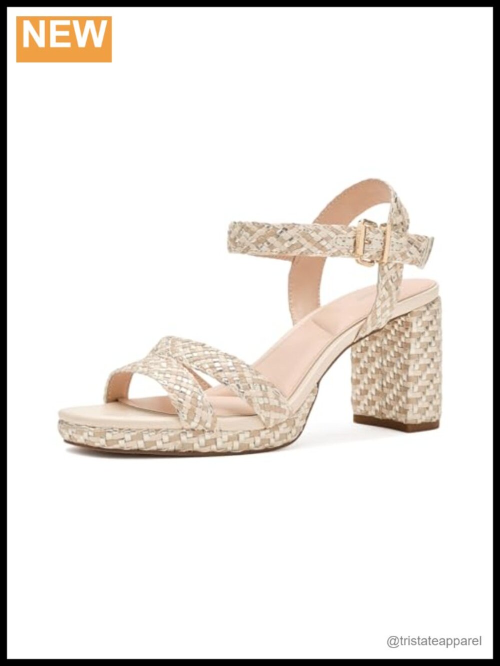 NWT Dune London Manifesting Faux Leather Heeled Sandals Ankle Strap Platform